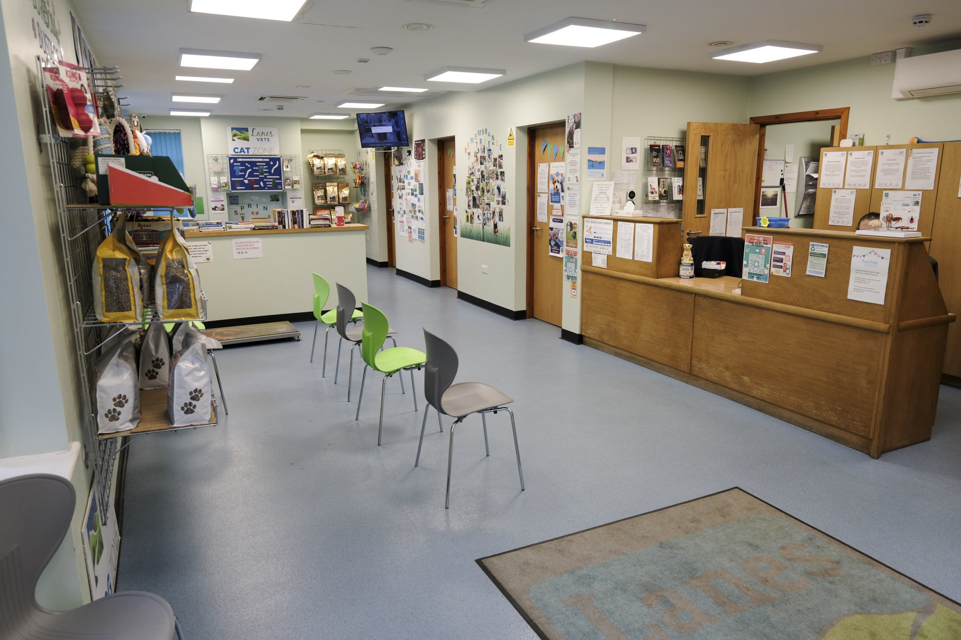 The reception area at our Garstang branch